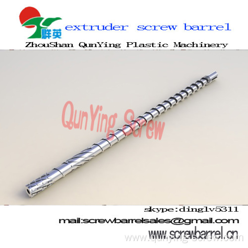 Grade A Qunying Single Extruder Screw And Barrel Which For Ldpe Hdpe Film Extruder 